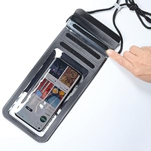 Waterproof phone pouch for swimming