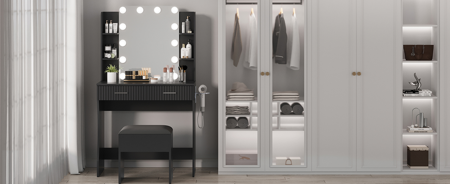 vanity desk, makeup vanity  white vanity desk with mirror and lights vanity makeup vanity desk