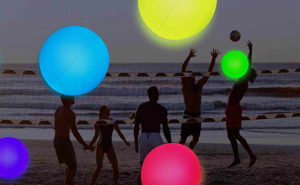 WEINNLY 5 Pack 2 in 1 Light Up Pool Toys Rechargeable