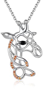 celtic giraffe necklace