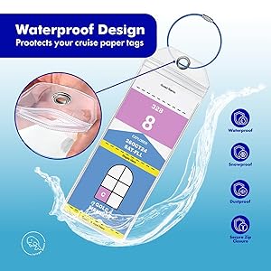 waterproof design cruise luggage tags