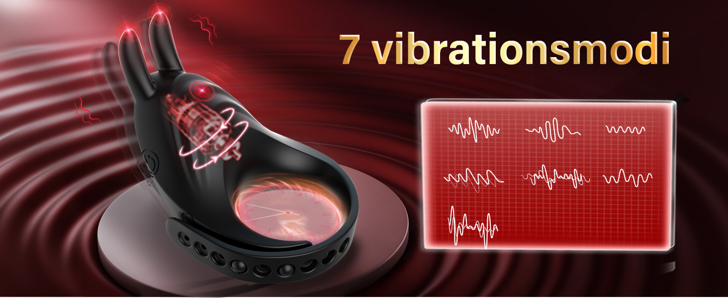 Penis Ring mit 7 Vibrationsmodi