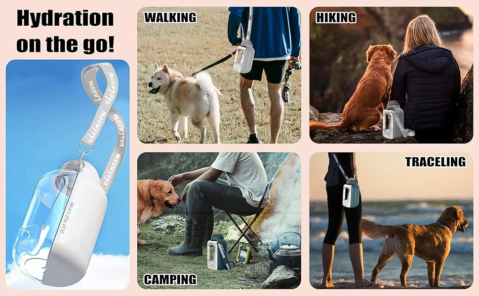 travel dog water bottle