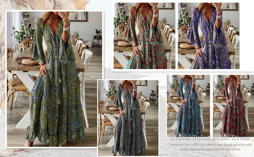 Taylor愛用ブランド♪Boho Goddess Dress*1970'BOHOワンピース Taylor愛用ブランド♪Boho Goddess Dress*1970'BOHOワンピース