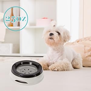 slobber stopper water bowl dog