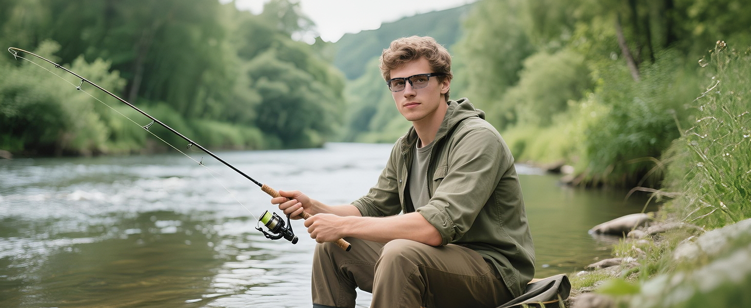 Bluetooth smart glasses for men & women, suitable for fishing