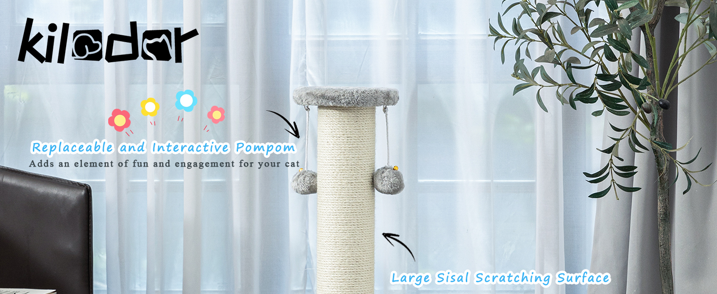 Kilodor 34inch cat scratching post