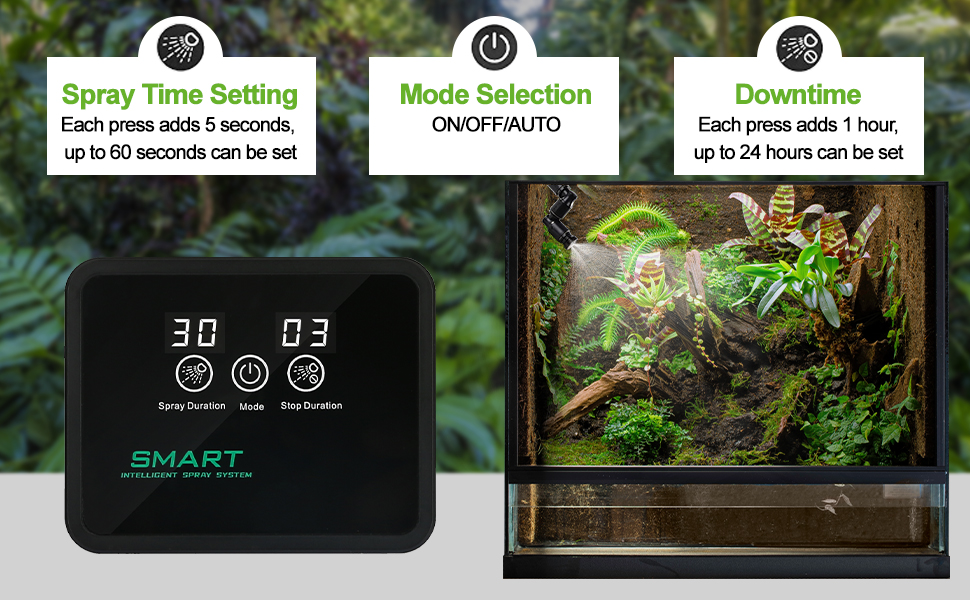 Reptile Humidifiers,Reptile Mister Automatic with Timer