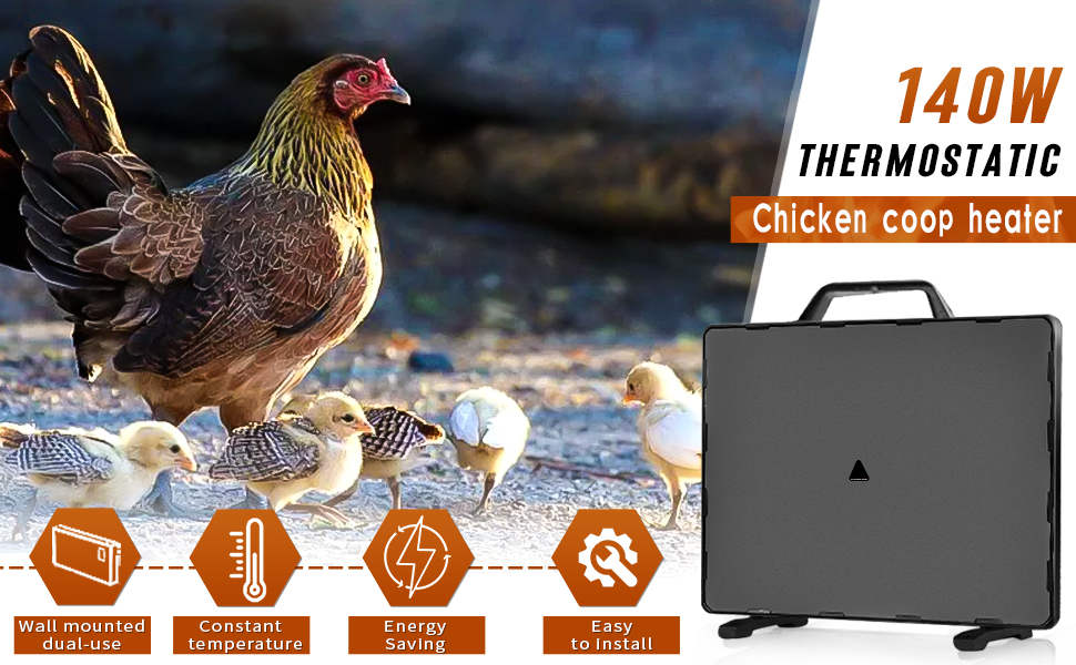 Coop Heater with thermostat Pet Warmer Heater pet heater
