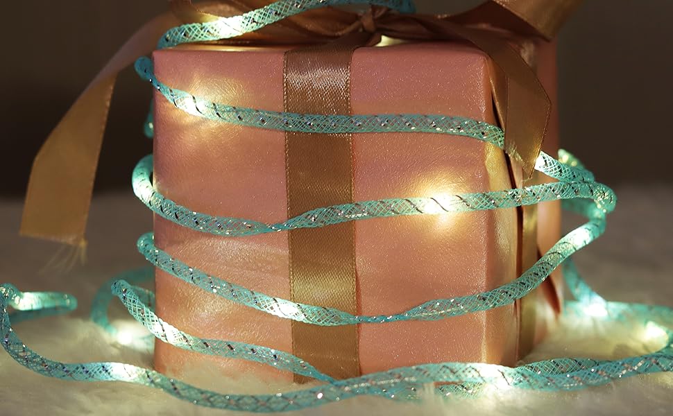 Jcfyoo Rope Fairy Lights,10FT 30 Led String Lights Battery Operated Led