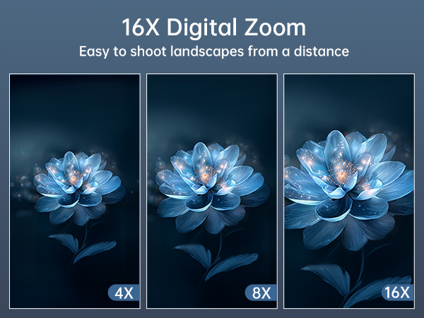 16X digital Zoom