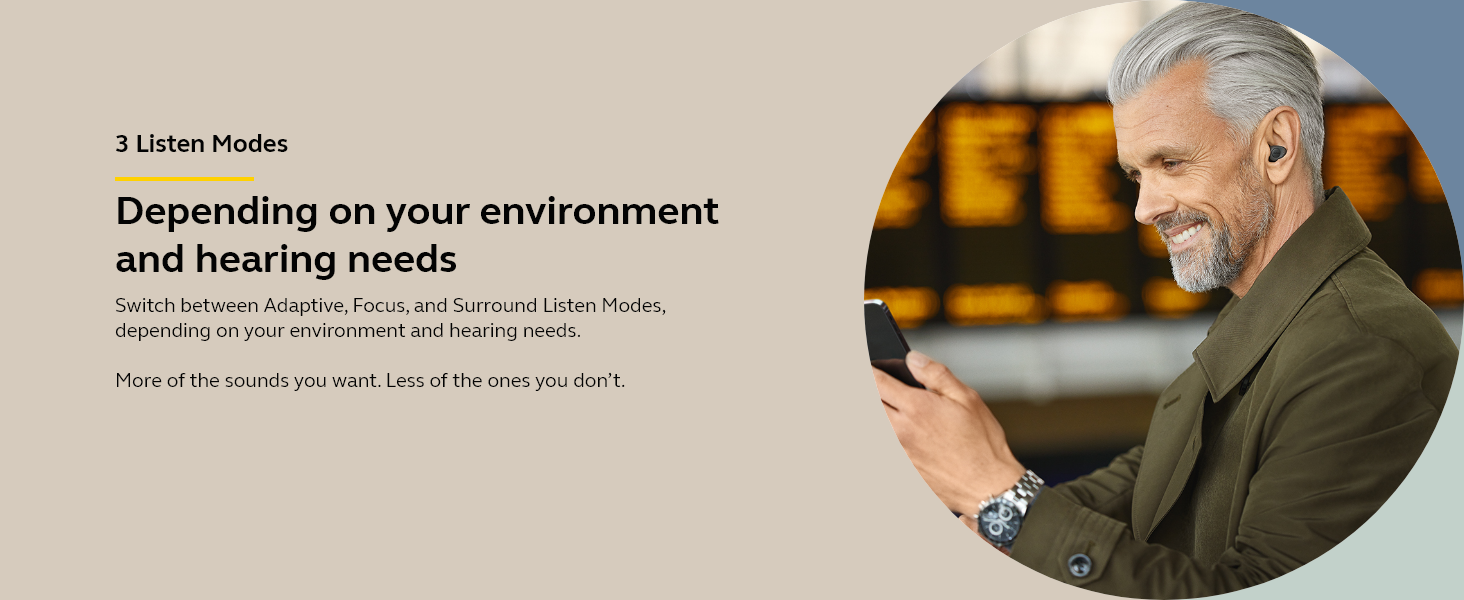 Jabra Enhance Plus - 3 listen modes
