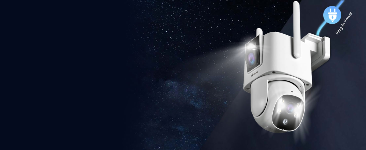 KWDP164 dual lens security camera kit