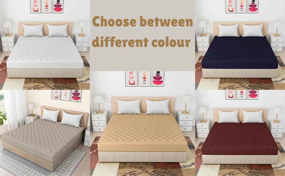quilted waterproof mattress cover queen bed