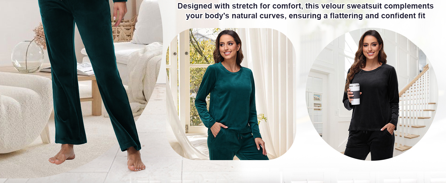 tracksuit velour for women