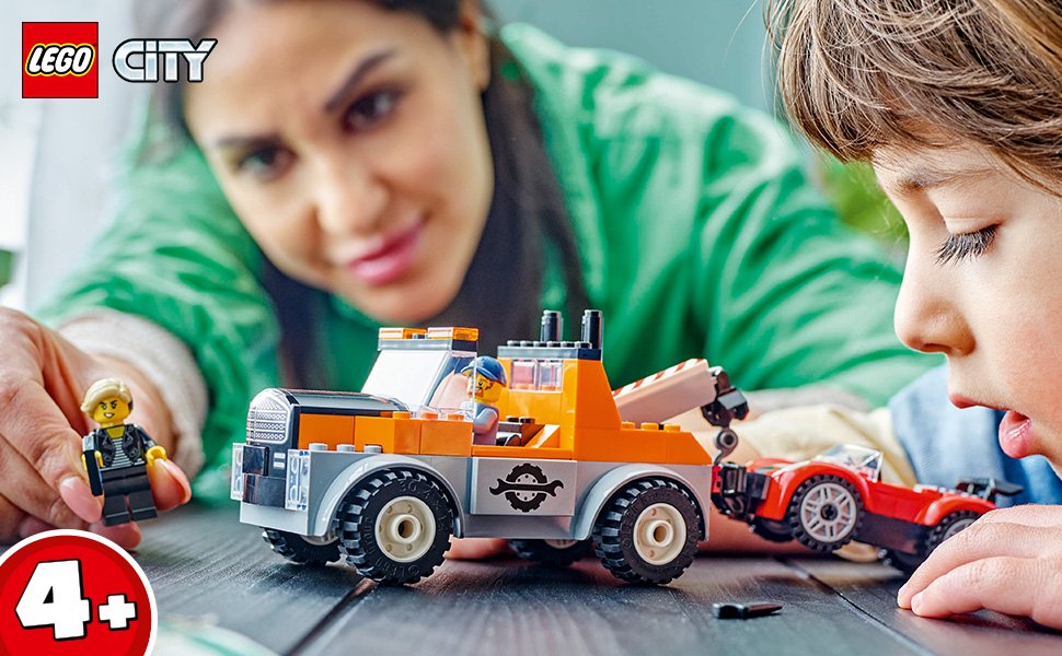 LEGO City Samochód pomocy drogowej i naprawa sportowego auta