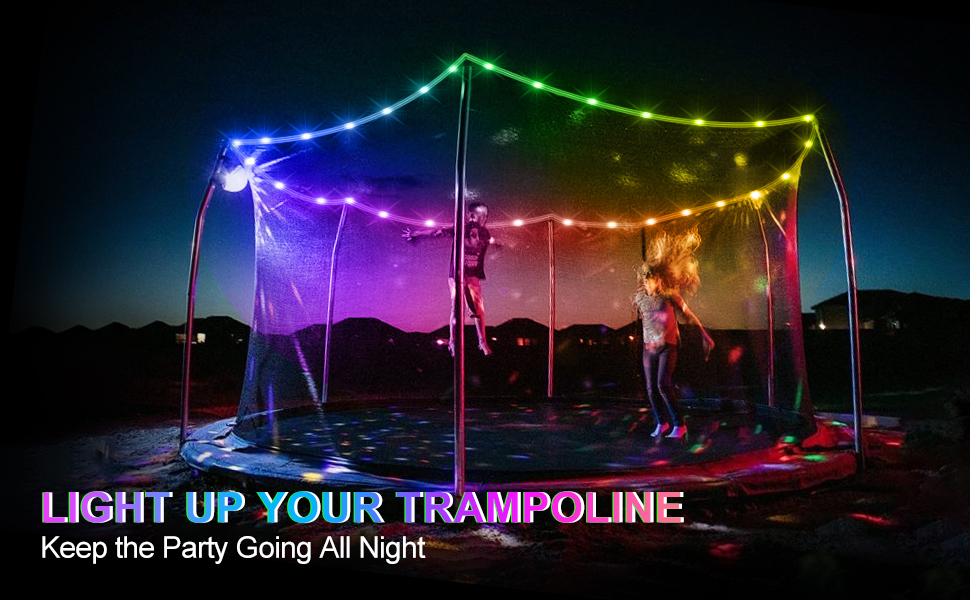 YHGSEE LED Trampoline Lights, 26Ft Waterproof LED Strip