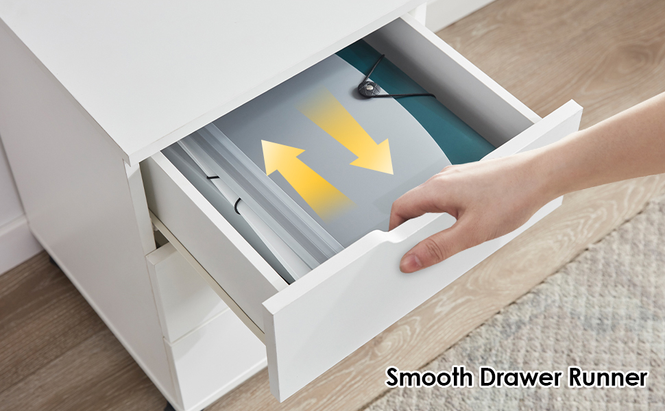 STARY Fully Assembled 3 Drawer Wood Rolling File