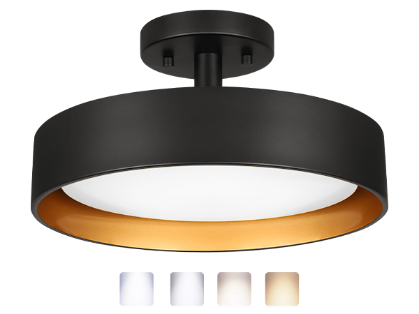 built in led 12 inch flat ceiling lighting 5000K daylight white 25w 200w equiv.