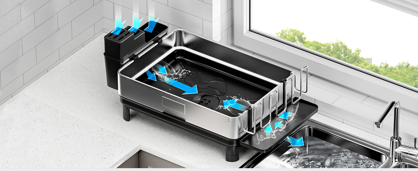 stainless steel dish drying rack