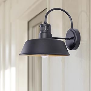 motion sensor gooseneck light fixture