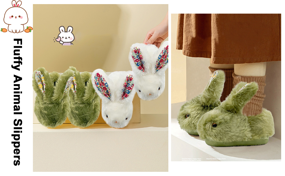 girls' bunny slippers