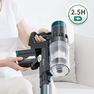 ULTENIC U11 Pro - Aspirapolvere Senza Fili U11 Pro, 25000Pa, Scopa Elettrica Potente Con Display Touch, Autonomia 50 Minuti, Boost Tappeto, 4 Spazzole Per Pavimento, Tappeto, Tenda, Peli Animali 16 aspirapolvere senza fili