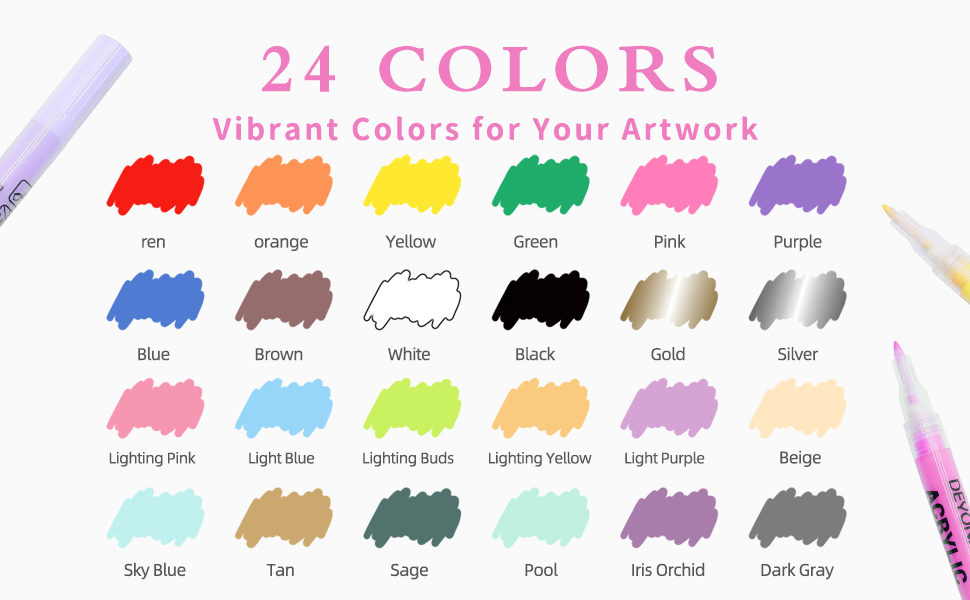 acrylic markers for rock painting