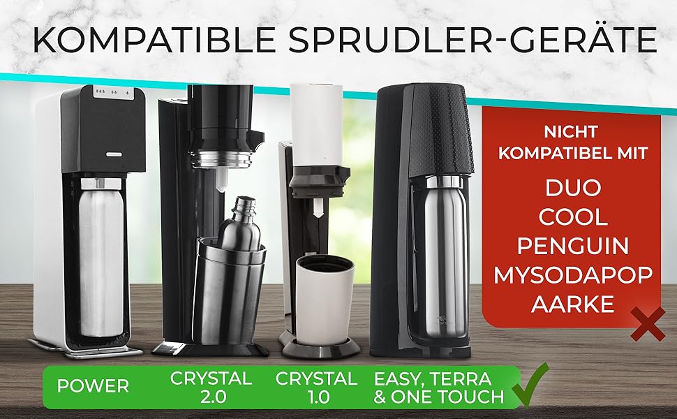 Welche Flaschen Passen In Den Sodastream Crystal www.amazon.de