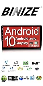 10 inch android 10 car stereo