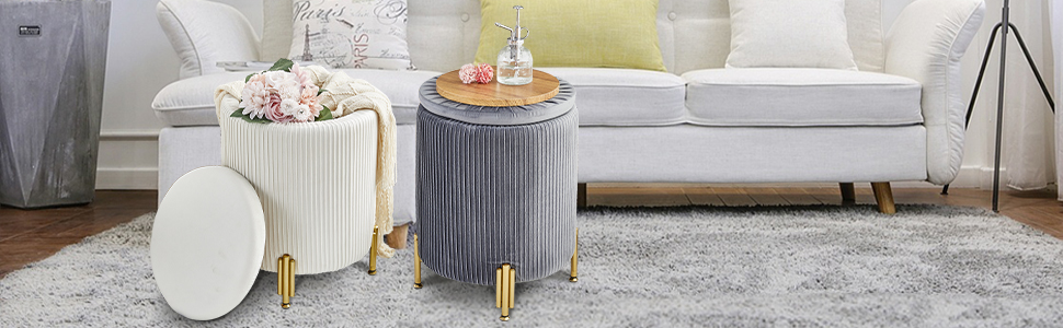 Multifunctional footstool decoration