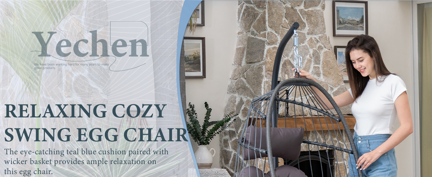 egg swing chair with stand