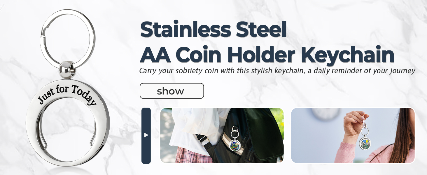 aa coin holder keychain