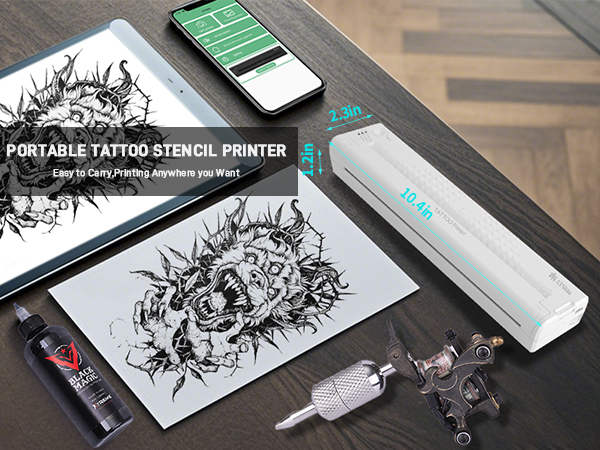 Amazon.com: YILONG Tattoo Stencil Printer, Bluetooth Thermal