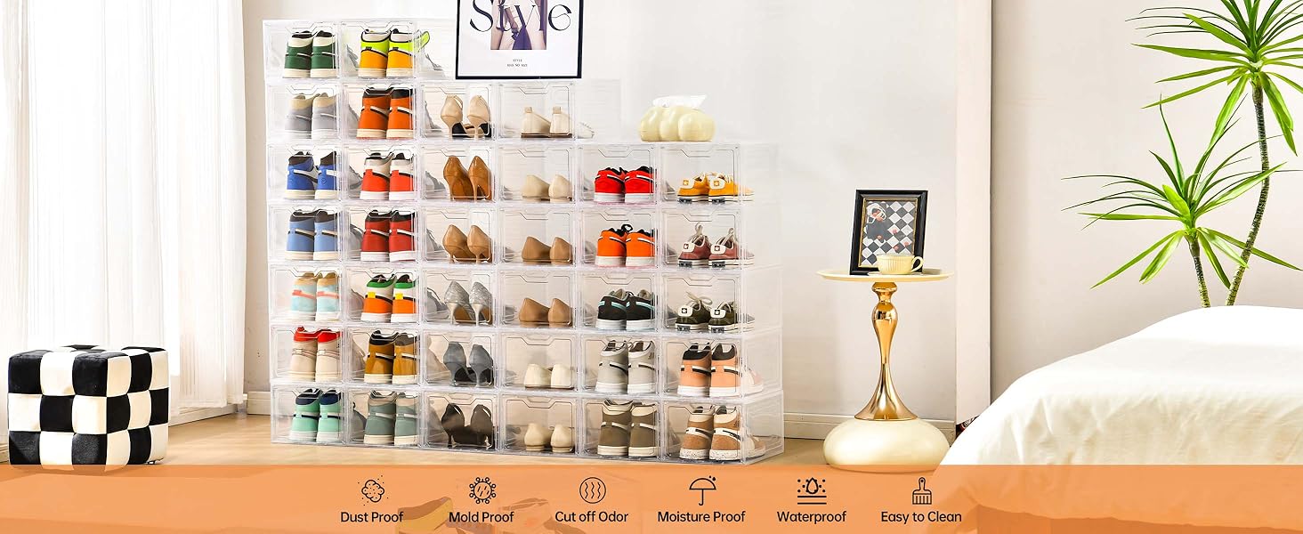 Clear Shoe Storage Organizer