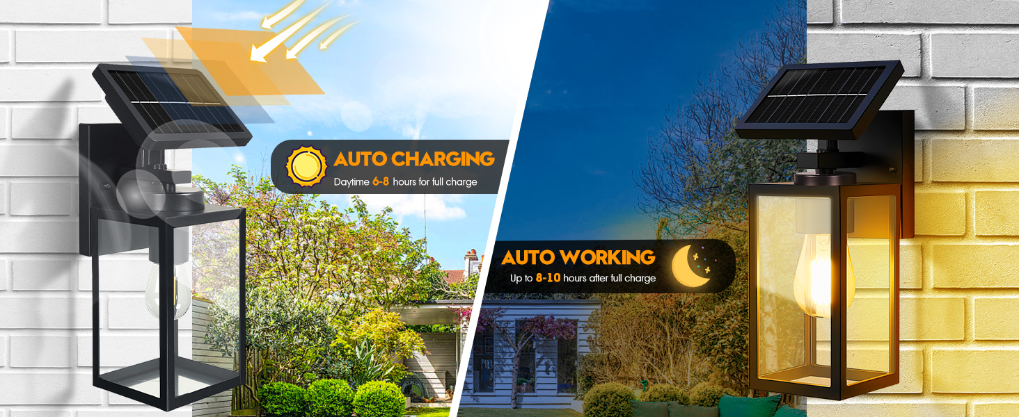 solar wall lights outdoor