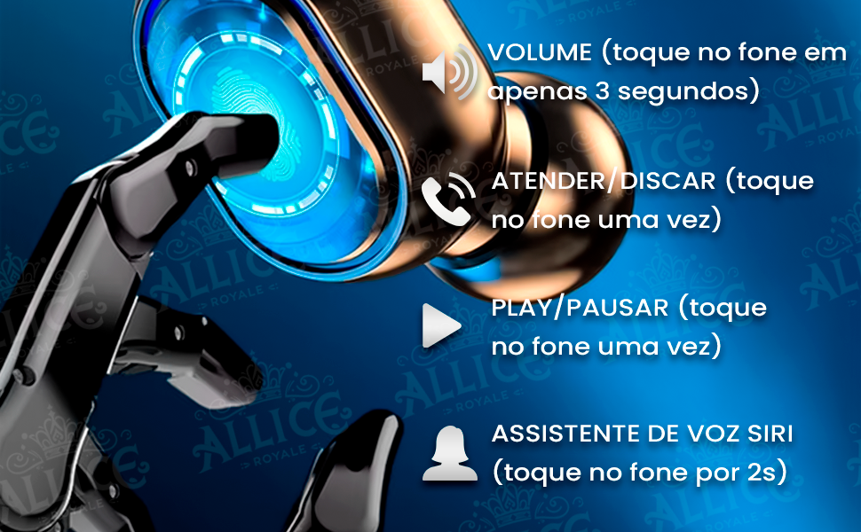 Fone Bluetooth 5.1 Premium e Preto, Intra-Auricular, Visor, Duplo Sem Fio