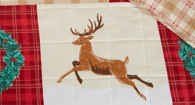 un primer plano del edredón para mostrar la tela