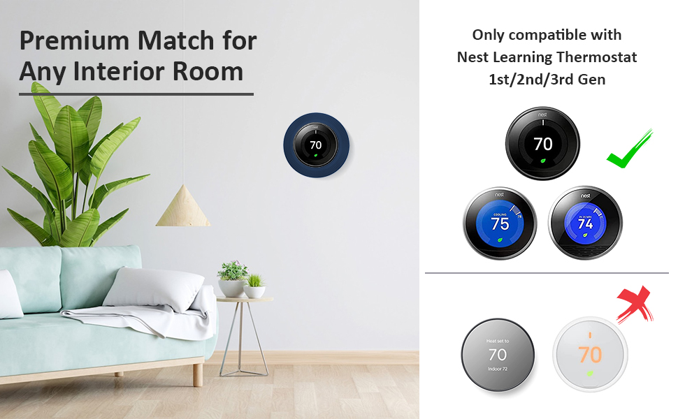 Nest Thermostat Wall Plate Compatible with Google Nest Learning