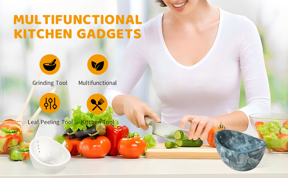 Pottery Herb Stripper Bowl