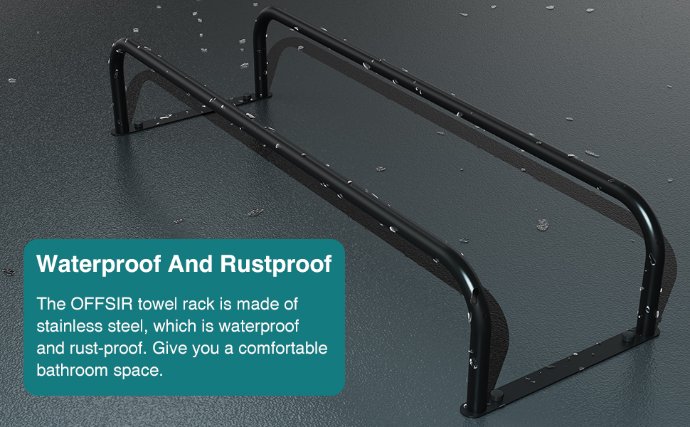 OFFSIR Towel Rack Wall Mounted, Bathroom Towel Storage