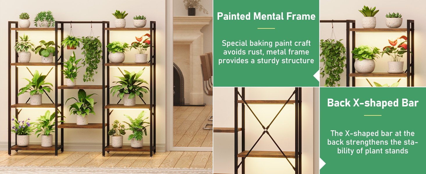 Plant Shelf with Grow Lights