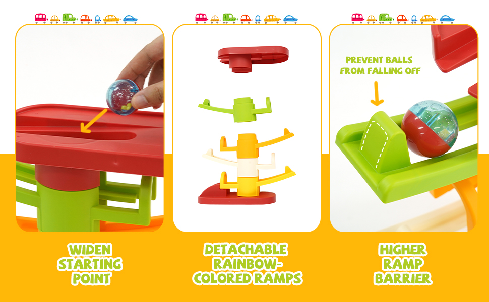 Ball Ramp Toy for Toddlers, Ball Drop Track, Educational Development