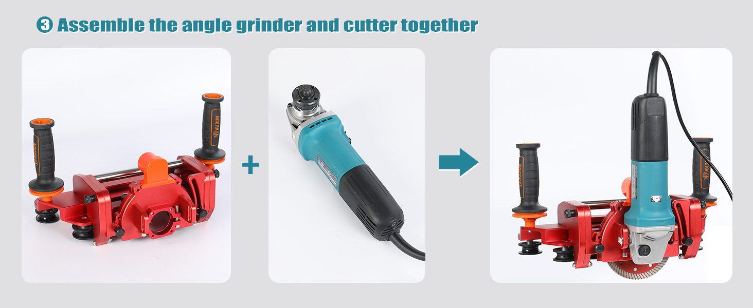 Electric Orbital Angle Grinder Tile Cutter for Large Ceramic Porcelain