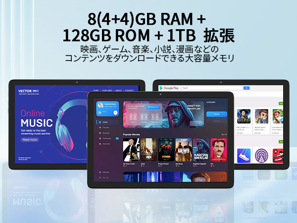 Amazon.co.jp: BAKEN Android 14 10.1インチタブレット。Wi-Fi