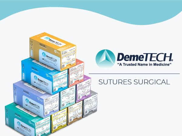 treha様2 Amazon.com: DEMETECH DemeSILK Synthetic Non-Absorbable Silk