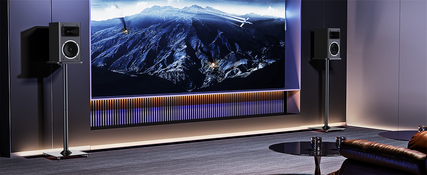 universal speaker stands home theater stereo