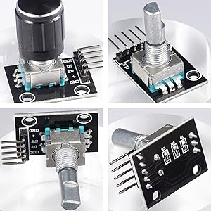 Amazon.com: JTAREA KY-040 Rotary Encoder Module 360 Degree Switch ...