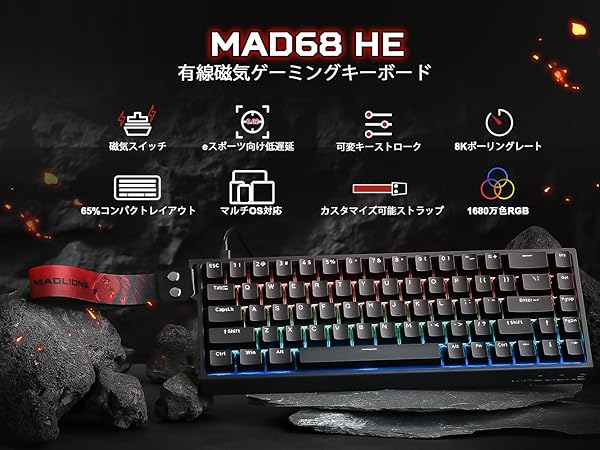 Amazon | YUNZII x MADLIONS MAD68 HE 有線式 磁気スイッチ