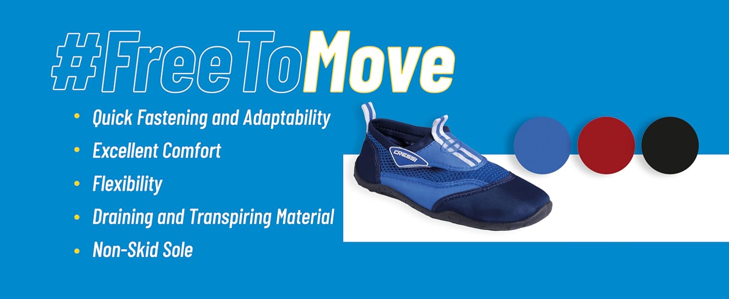 Cressi Reef unisex swimming beach shoes for adults